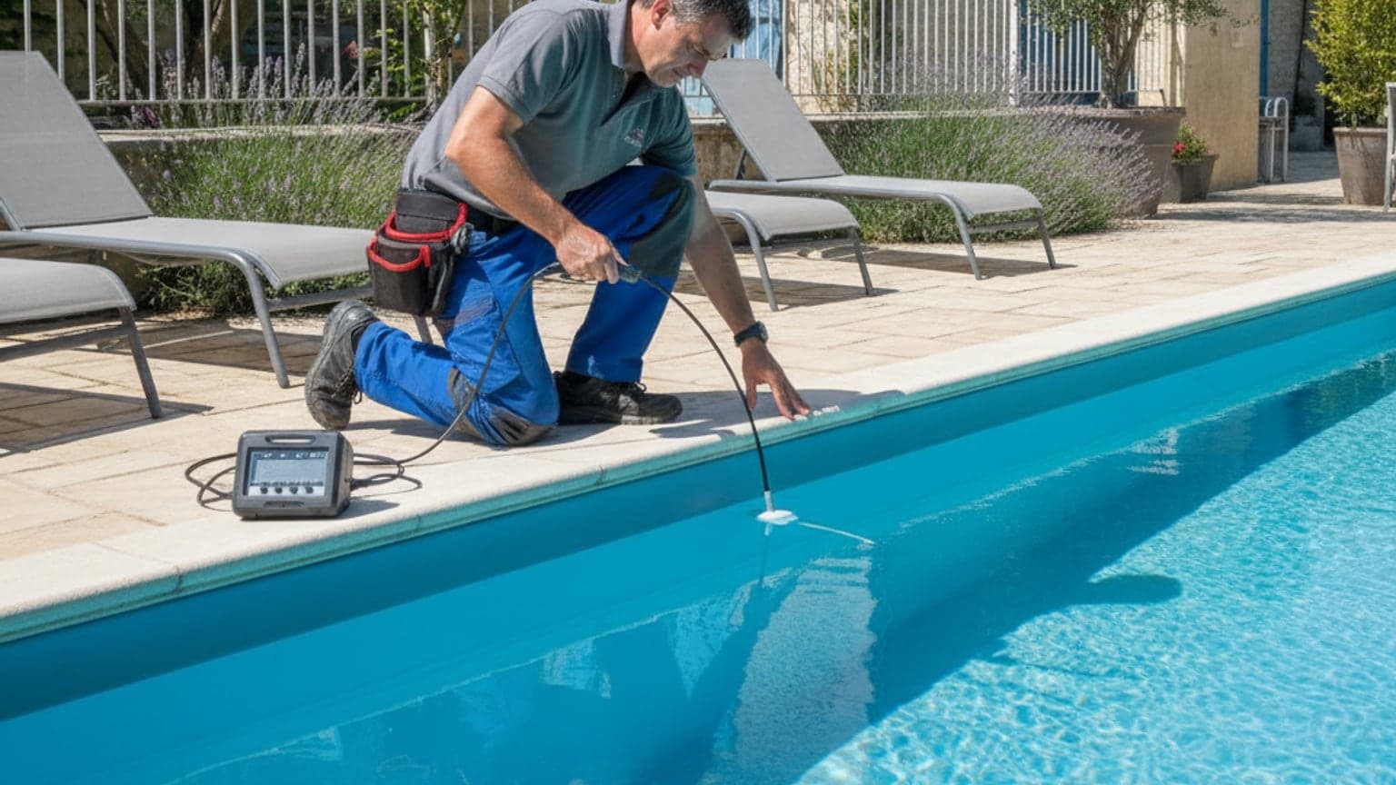 Recherche de fuite de piscine à Angers